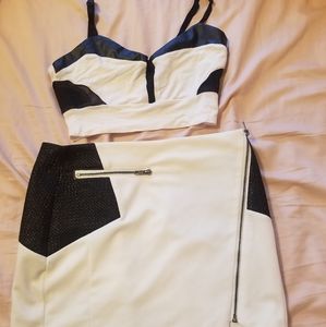 Matching skirt and crop top